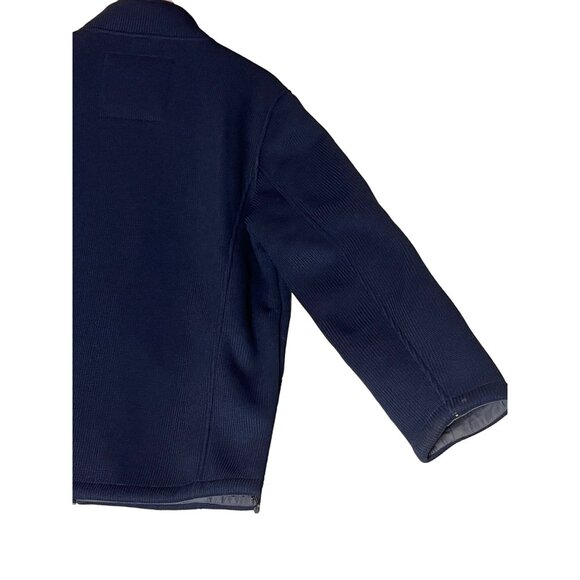 Gerry Navy Full-Zip Fleece Jacket L Men's 100% Polyester Warm & Cozy Outerwear - Picture 11 of 16
